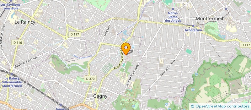 localisation de l'entreprise MONSIEUR UDDIN JAMAL  GAGNY