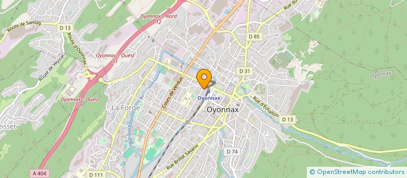 localisation de l'entreprise MONSIEUR UDUGAMPOLAGE FERNANDO  OYONNAX