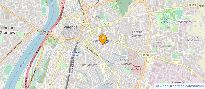 localisation de l'entreprise MONSIEUR UGBODE NOMAS à VALENCE