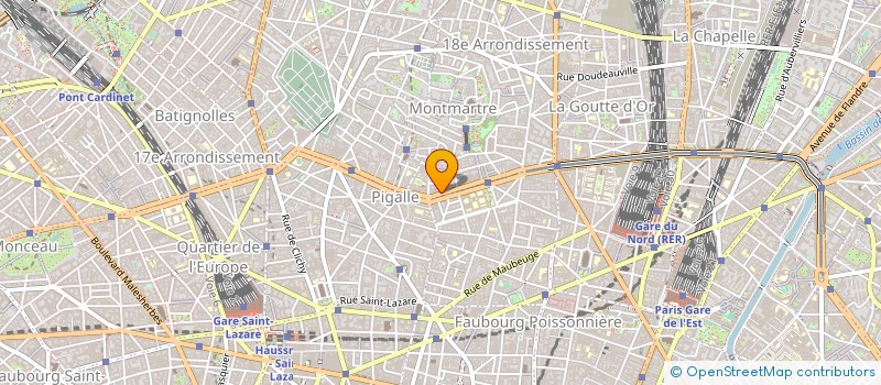 localisation de l'entreprise MONSIEUR UGO ARNOULD à PARIS 18