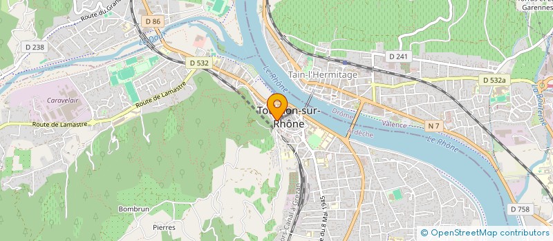 localisation de l'entreprise MONSIEUR UGO BERNIER  GUILHERAND GRANGES