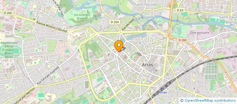localisation de l'entreprise MONSIEUR UGO BESINGUE à ARRAS