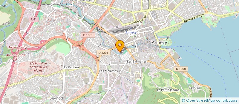 localisation de l'entreprise MONSIEUR UGO BESSON à ANNECY