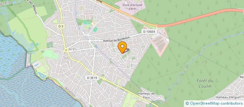 localisation de l'entreprise MONSIEUR UGO BORNET  ARES