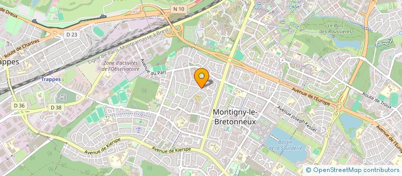 localisation de l'entreprise MONSIEUR UGO BRISSARD  MONTIGNY-LE-BRETONNEUX