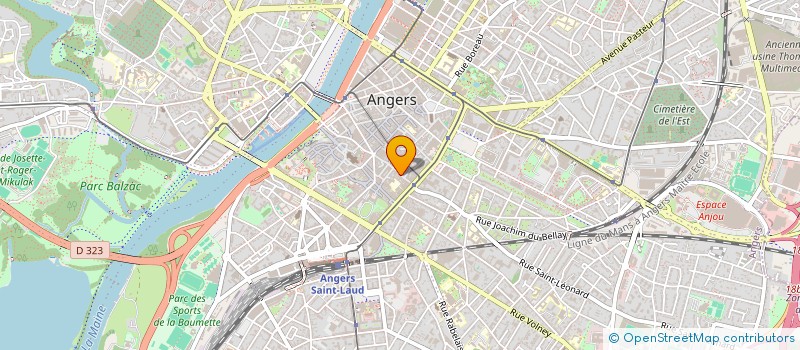 localisation de l'entreprise MONSIEUR UGO BRISSET à ANGERS