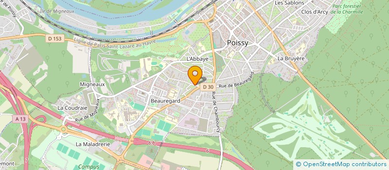 localisation de l'entreprise MONSIEUR UGO CANI à POISSY