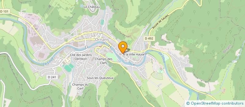 localisation de l'entreprise MONSIEUR UGO CESSELIN  ORNANS