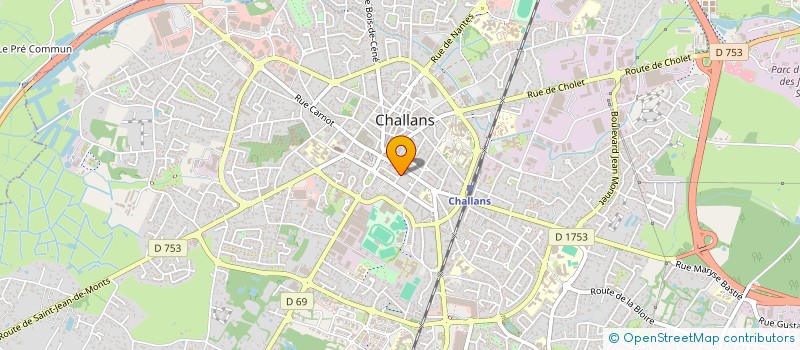 localisation de l'entreprise MONSIEUR UGO DE FREITAS à CHALLANS