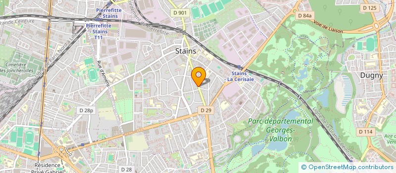 localisation de l'entreprise MONSIEUR UGO DECHARRIERE à STAINS