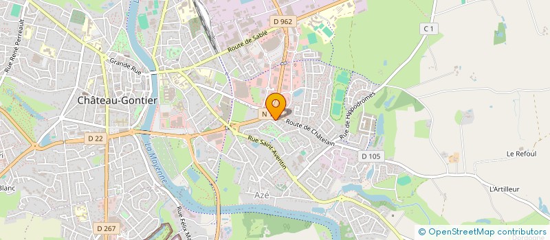 localisation de l'entreprise MONSIEUR UGO DESNOS  CHATEAU-GONTIER-SUR-MAYENNE