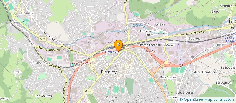 localisation de l'entreprise MONSIEUR UGO DI NICOLANTONIO  FIRMINY