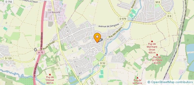 localisation de l'entreprise MONSIEUR UGO GARCIA  ORCET