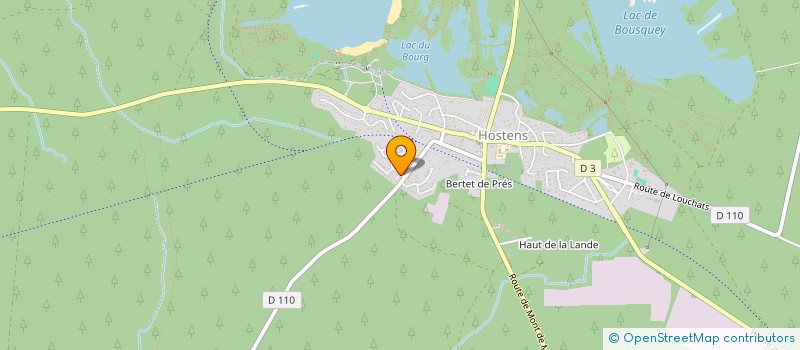 localisation de l'entreprise MONSIEUR UGO GIDOIN  HOSTENS