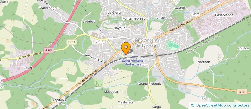 localisation de l'entreprise MONSIEUR UGO LAFITTE  SAINT-VINCENT-DE-TYROSSE