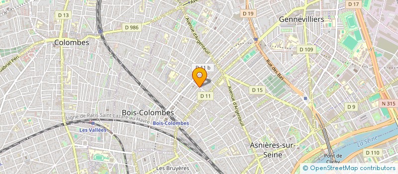 localisation de l'entreprise MONSIEUR UGO LE BEYEC à BOIS-COLOMBES