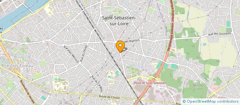 localisation de l'entreprise MONSIEUR UGO LE NUE  SAINT-SEBASTIEN-SUR-LOIRE