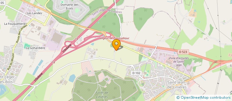 localisation de l'entreprise MONSIEUR UGO MAHE  SAINT-LEGER-DE-LINIERES