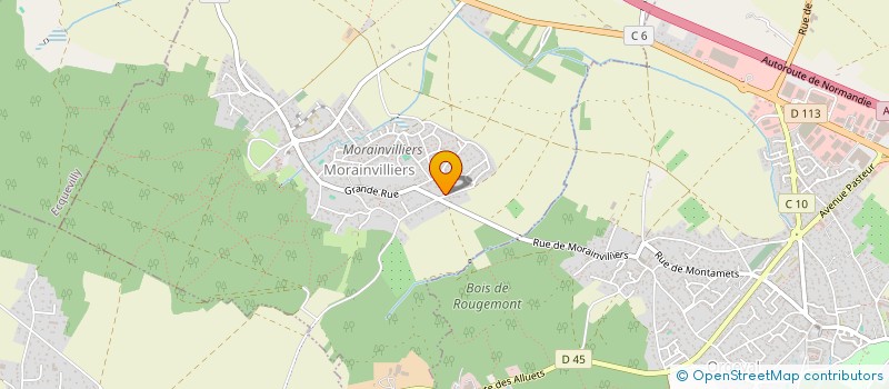 localisation de l'entreprise MONSIEUR UGO MARCHAL  MORAINVILLIERS