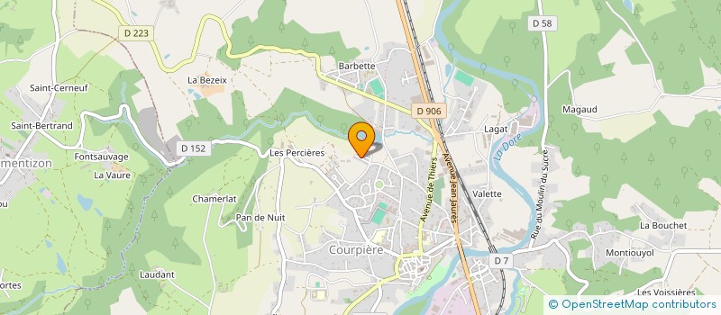 localisation de l'entreprise MONSIEUR UGO MONNEY à COURPIERE