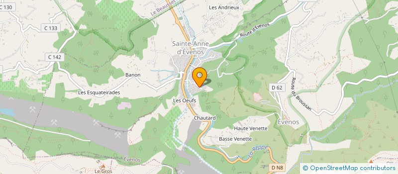 localisation de l'entreprise MONSIEUR UGO MOREAUD  EVENOS