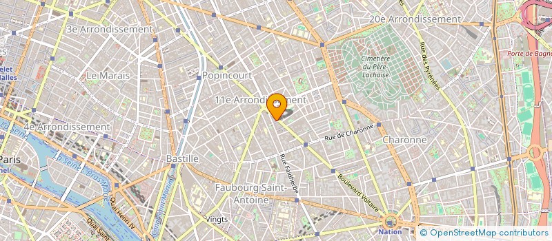 localisation de l'entreprise MONSIEUR UGO PEAN DE PONFILLY  PARIS