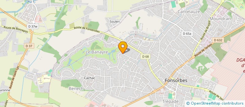 localisation de l'entreprise MONSIEUR UGO PERCHE  FONSORBES