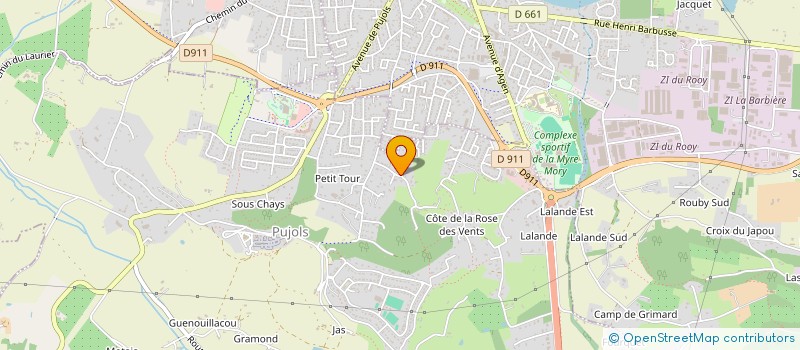 localisation de l'entreprise MONSIEUR UGO PORTOGHESE  PUJOLS