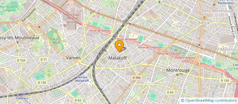 localisation de l'entreprise MONSIEUR UGO QUEGUINER  MALAKOFF