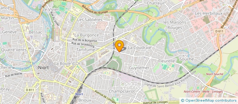 localisation de l'entreprise MONSIEUR UGO RHODES  NIORT