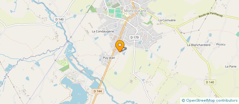 localisation de l'entreprise MONSIEUR UGO TALON  MONCOUTANT-SUR-SEVRE