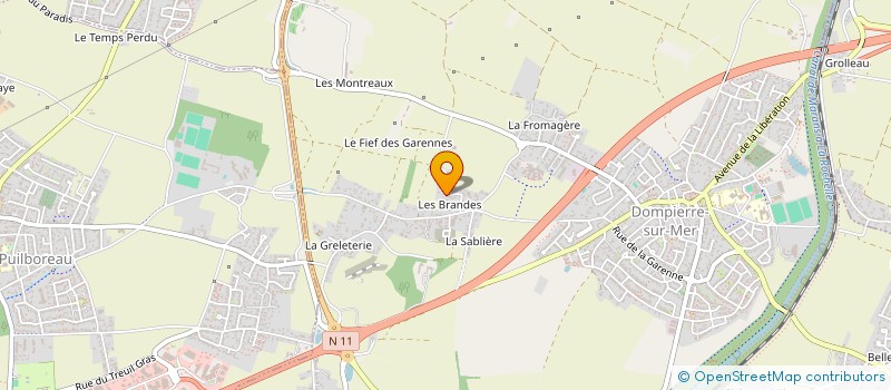 localisation de l'entreprise MONSIEUR UGO TANTY  DOMPIERRE-SUR-MER