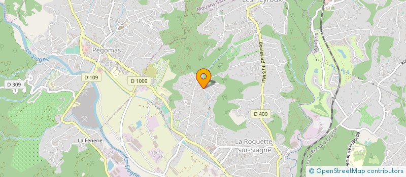 localisation de l'entreprise MONSIEUR UGO TURCHERIA à LA ROQUETTE-SUR-SIAGNE