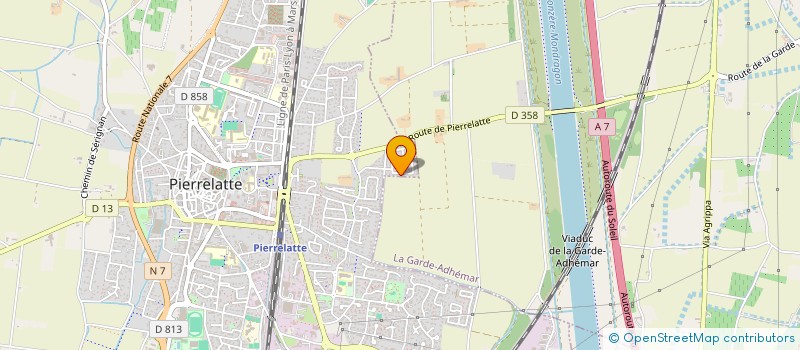 localisation de l'entreprise MONSIEUR UGO VARLET  PIERRELATTE