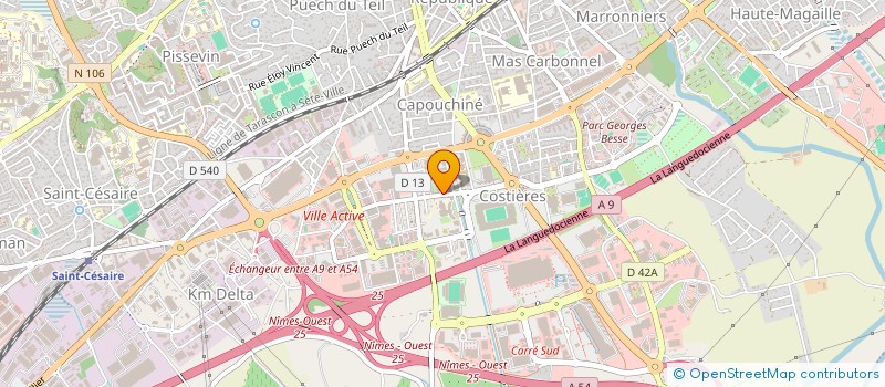 localisation de l'entreprise MONSIEUR UGO ZANETTI à NIMES