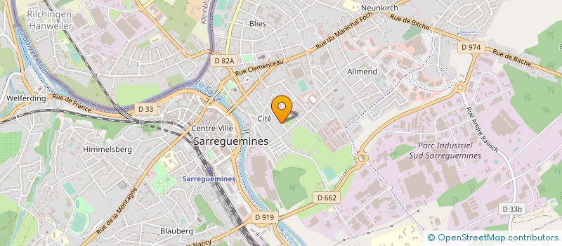 localisation de l'entreprise MONSIEUR UGUR AKKULAK  SARREGUEMINES