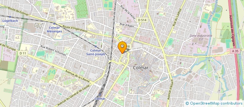 localisation de l'entreprise MONSIEUR UGUR BAGCI à COLMAR