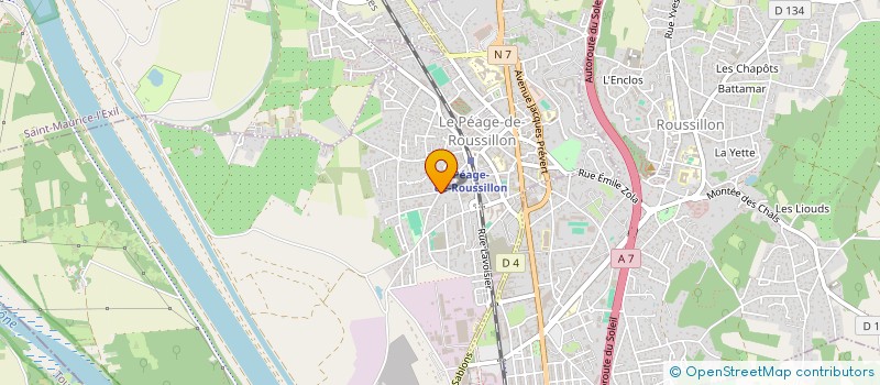 localisation de l'entreprise MONSIEUR UGUR GUVERCIN  LE PEAGE-DE-ROUSSILLON