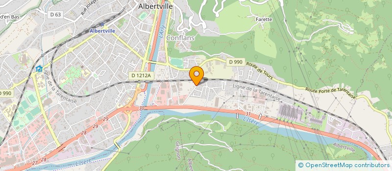 localisation de l'entreprise MONSIEUR UGUR MOLA à ALBERTVILLE