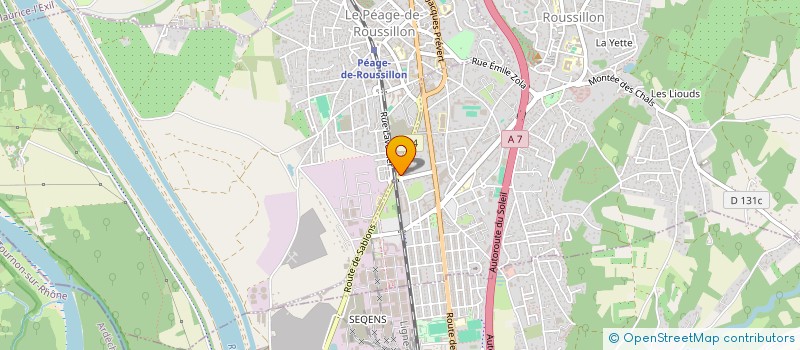 localisation de l'entreprise MONSIEUR UGUR SARI  LE PEAGE-DE-ROUSSILLON