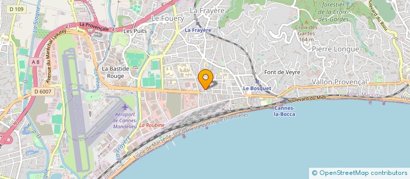 localisation de l'entreprise MONSIEUR UKSEL SAHIN  CANNES