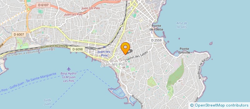 localisation de l'entreprise MONSIEUR ULADZIMIR PUSTAVALAU à ANTIBES