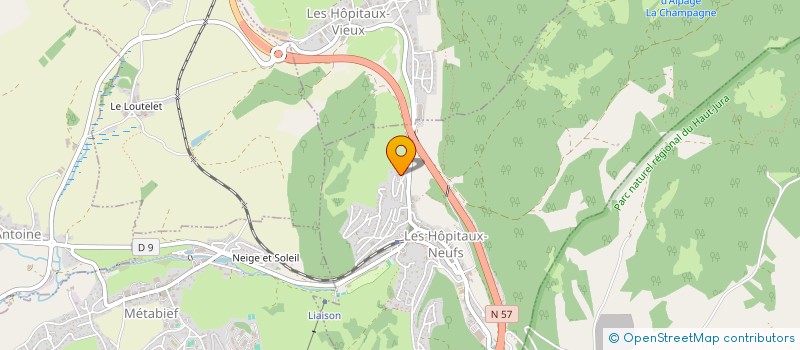 localisation de l'entreprise MONSIEUR ULAS SEYHAN à LES HOPITAUX-NEUFS