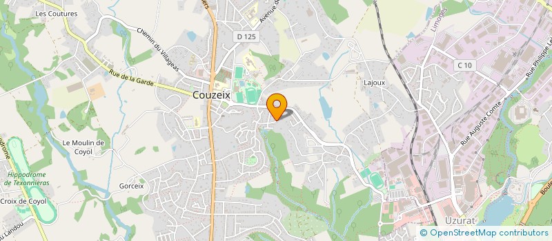 localisation de l'entreprise MONSIEUR ULFRAN DONGO LOUAMBAT à COUZEIX