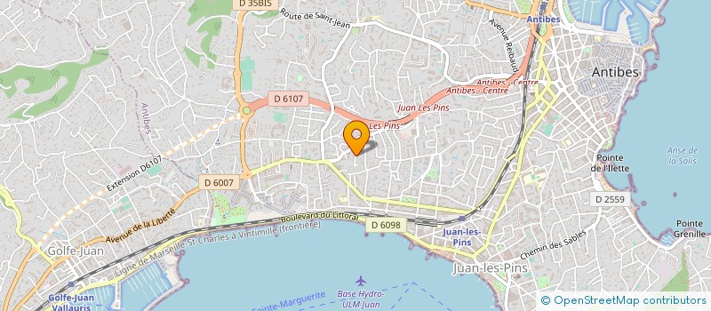 localisation de l'entreprise MONSIEUR ULIO BRUNINI à ANTIBES