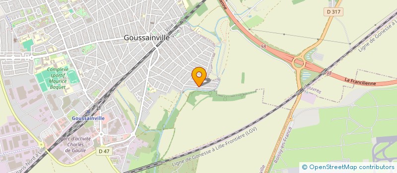 localisation de l'entreprise MONSIEUR ULLAH HABIB  GOUSSAINVILLE