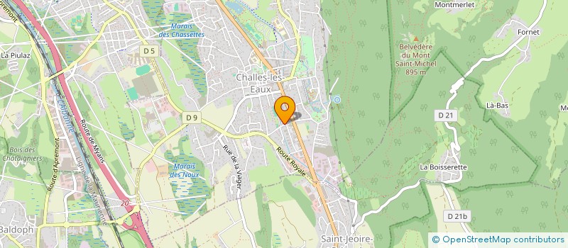 localisation de l'entreprise MONSIEUR ULRICH BOURLY  CHALLES-LES-EAUX