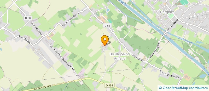 localisation de l'entreprise MONSIEUR ULRICH BOVYN  BRUILLE-SAINT-AMAND