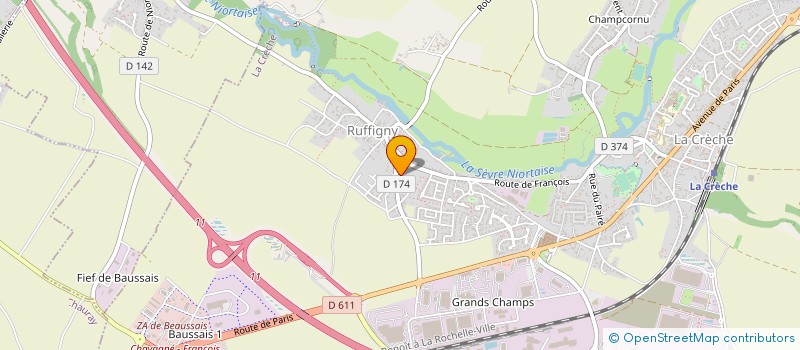 localisation de l'entreprise MONSIEUR ULRICH BRUNET  LA CRECHE