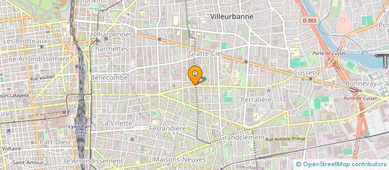 localisation de l'entreprise MONSIEUR ULRICH CHAMBERT  VILLEURBANNE